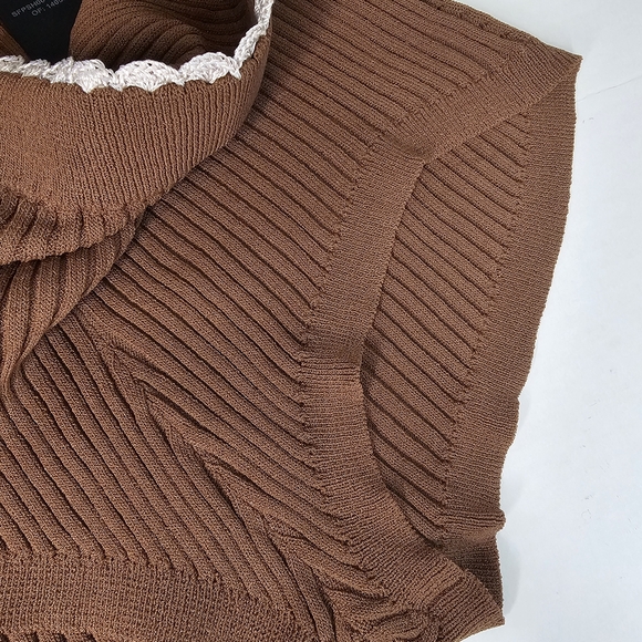 NWT ♡ SANDRO PARIS ♡ Ribbed Knit Lingerie Sleepwear Shorts SIZE 40 (MEDIUM) - Picture 10 of 16